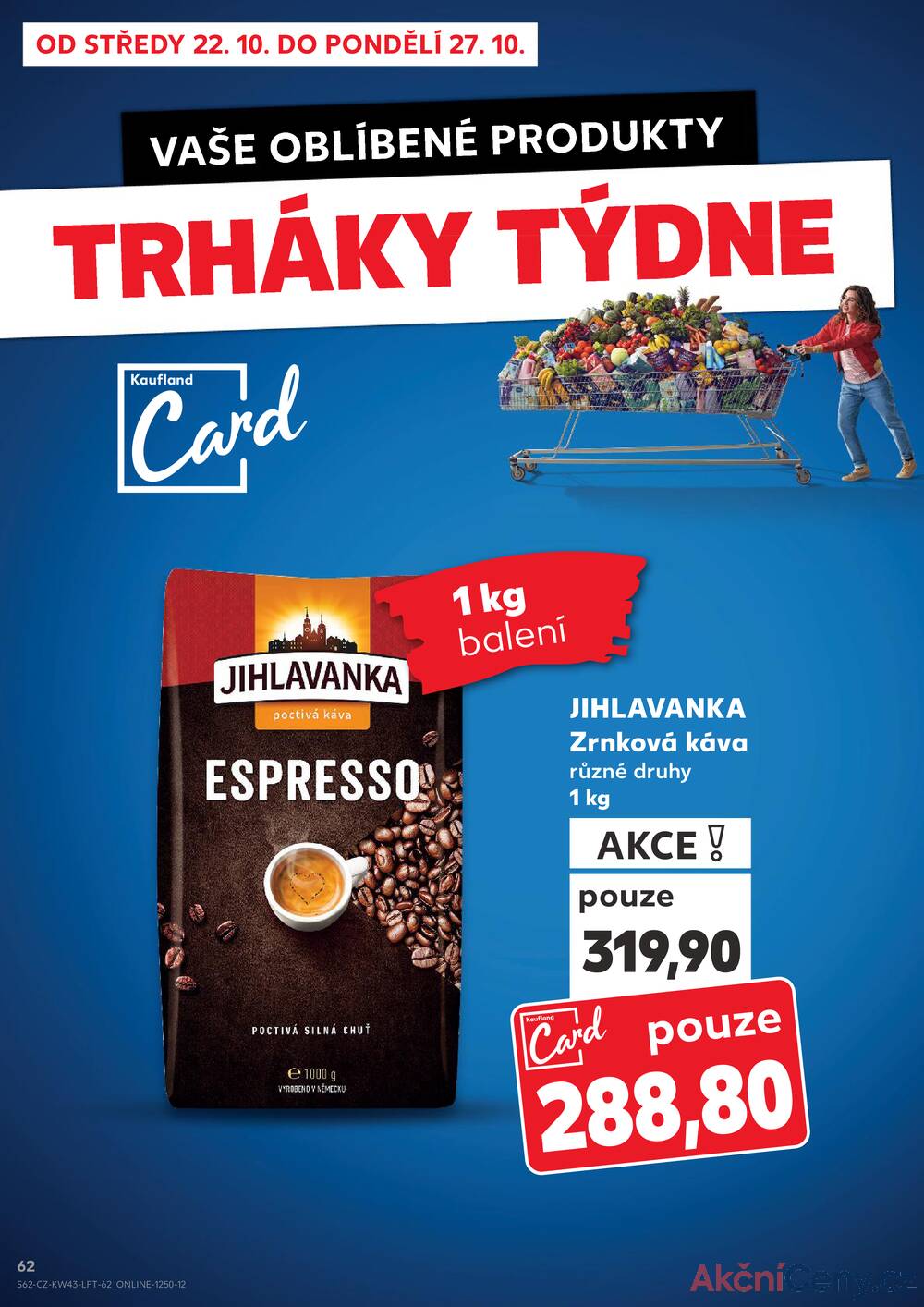Leták Kaufland - Kaufland 22.10. - 27.10. - Kaufland - Prostějov (Okružní ulice) - strana 62