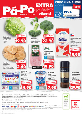 Kaufland 22.10. - 27.10. - Kaufland - Boskovice