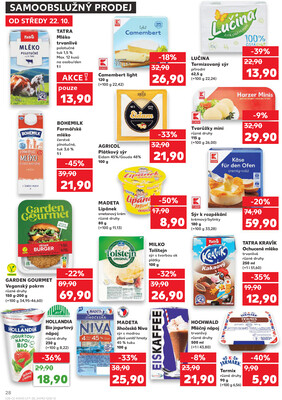 Kaufland 22.10. - 27.10. - Kaufland Poděbrady - U Garáží