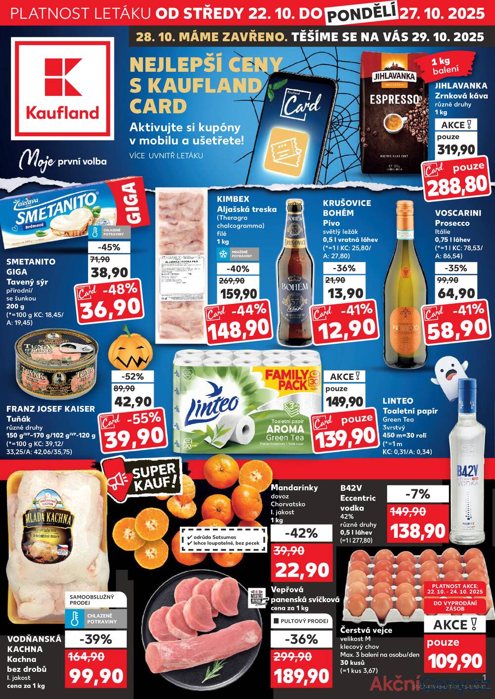 Leták Kaufland - Kaufland 22.10. - 27.10. - Kaufland - Přerov Lýsky - strana 1