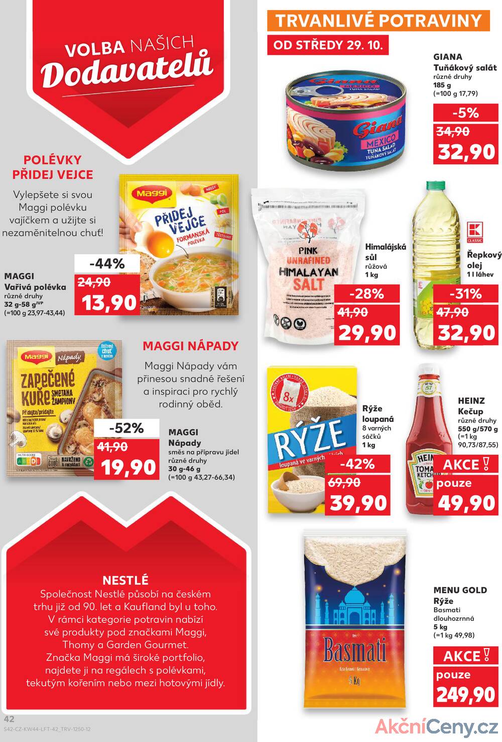 Leták Kaufland - Kaufland 28.10. - 4.11. - Kaufland - Cheb - strana 42