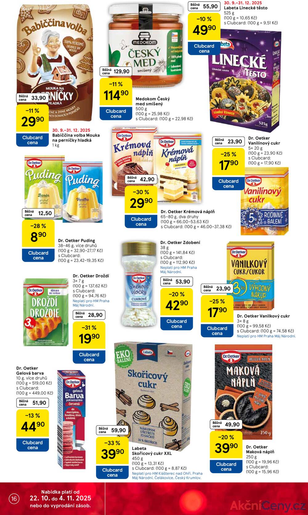 Leták Tesco
		  platný do 4.11.2025 - strana 16