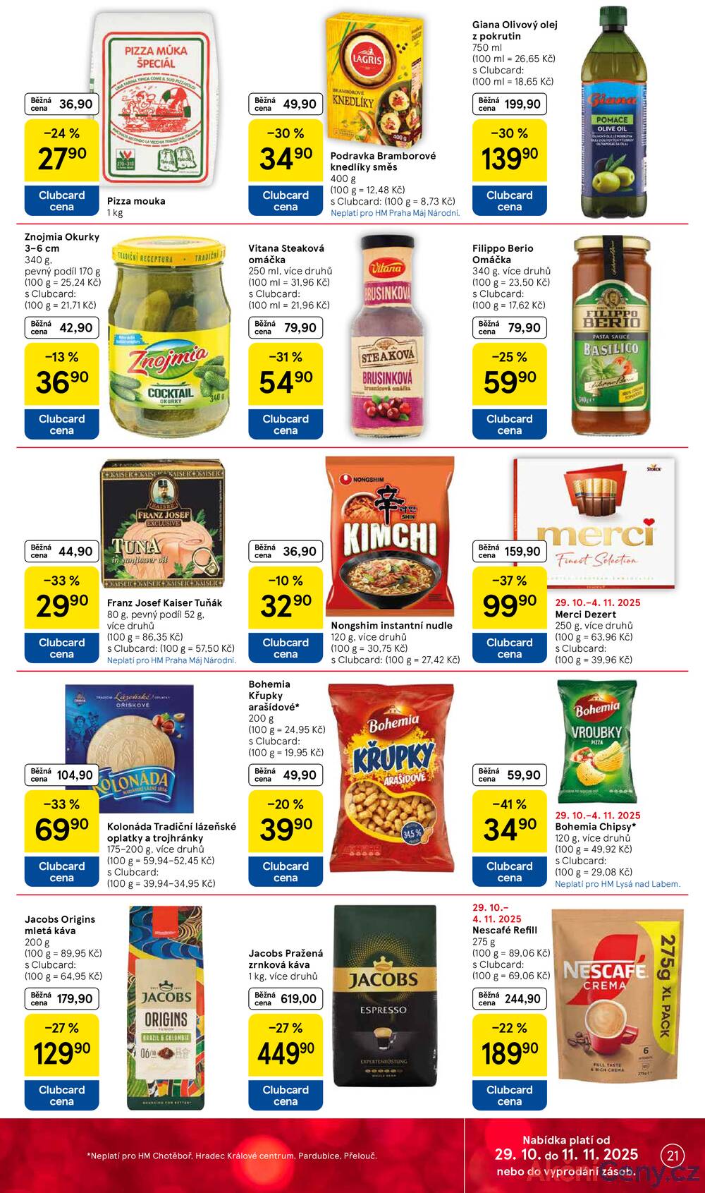 Leták Tesco - Tesco malé hypermarkety od 29.10. do 4.11.2025 - strana 21 Leták Tesco - Tesco malé hypermarkety od 29.10. do 4.11.2025 - strana 21