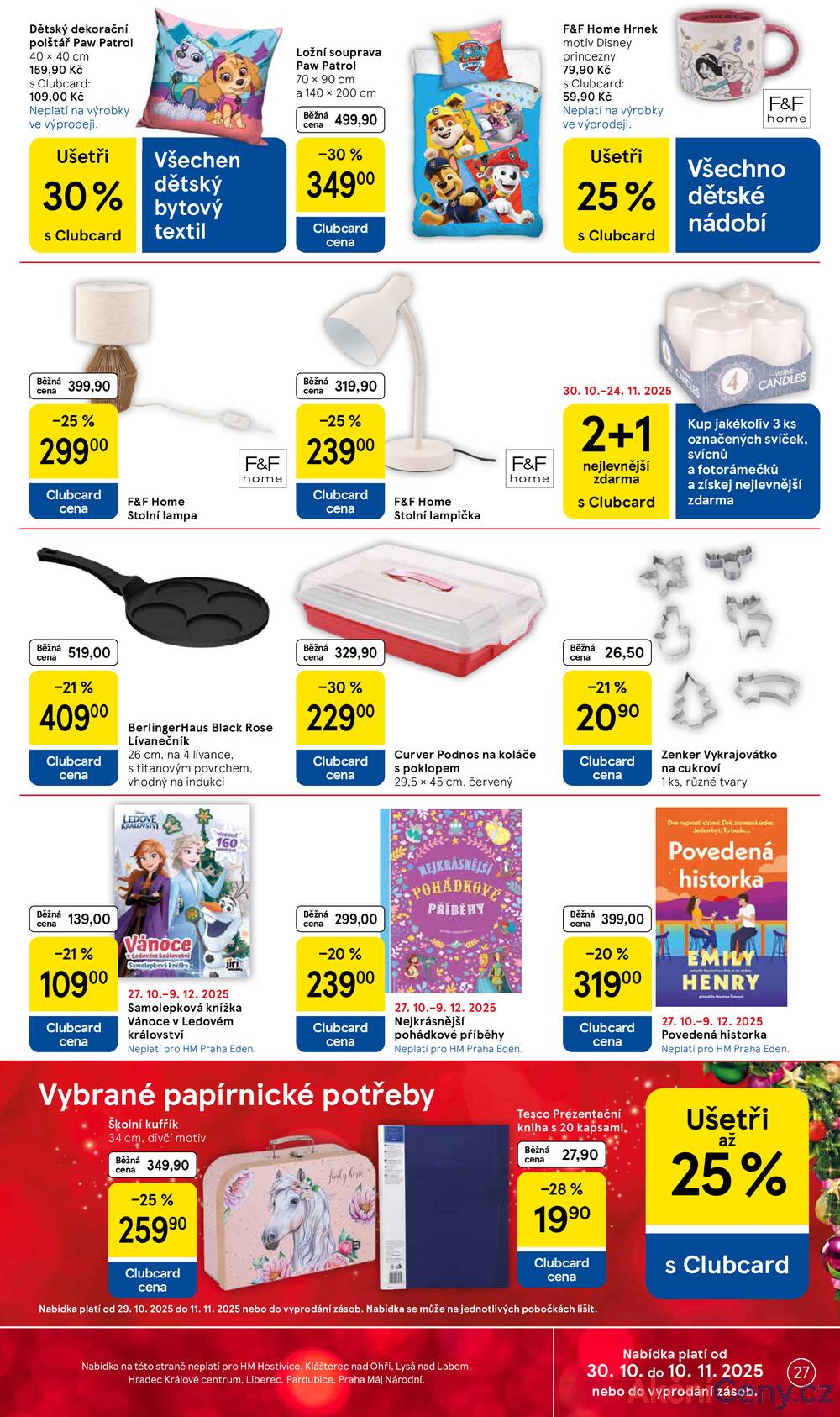 Leták Tesco
		  platný do 4.11.2025 - strana 27