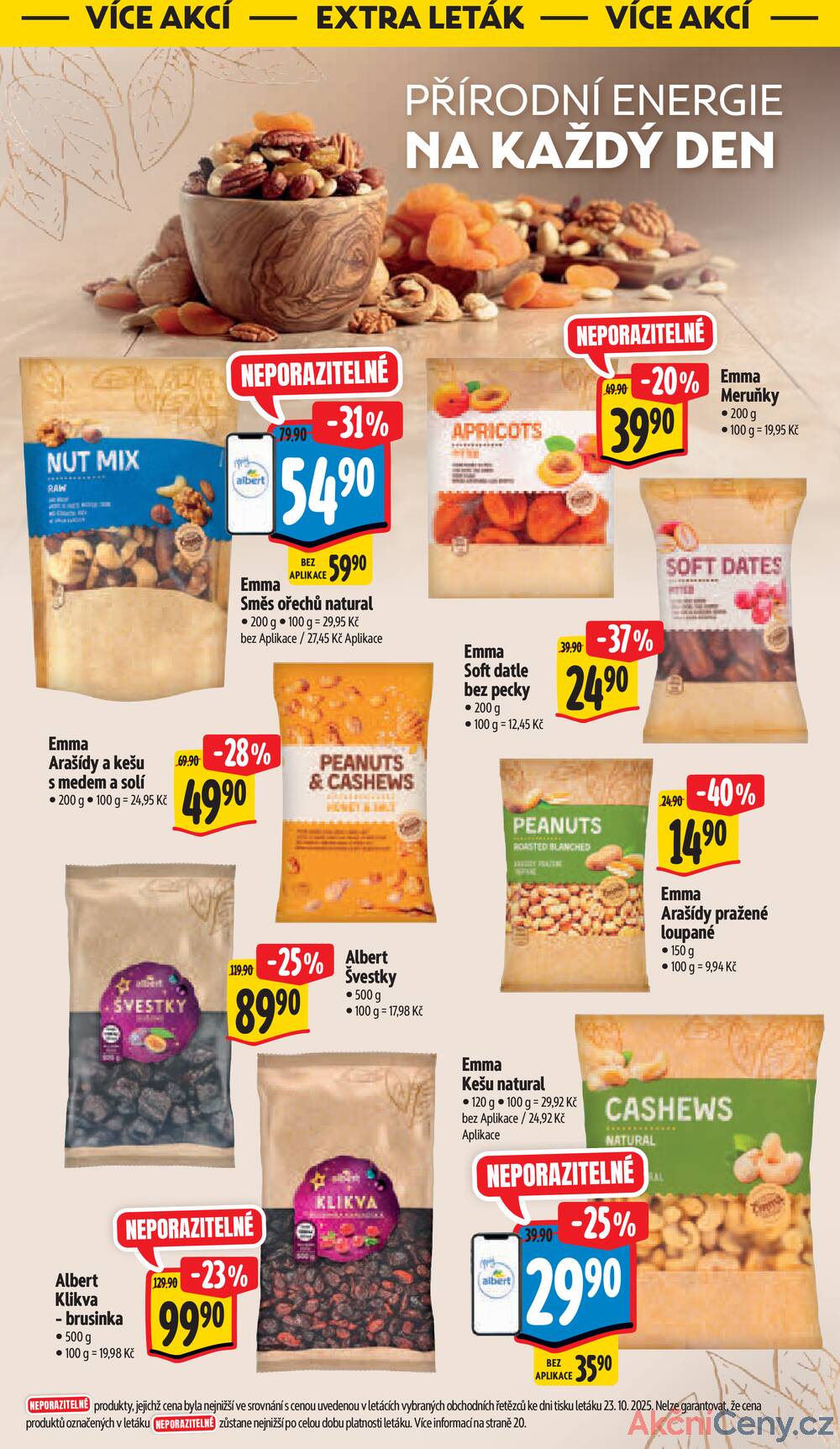 Leták Albert - Albert Supermarket Jihomoravský od 29.10. do 4.11.2025 - strana 40 Leták Albert - Albert Supermarket Jihomoravský od 29.10. do 4.11.2025 - strana 40