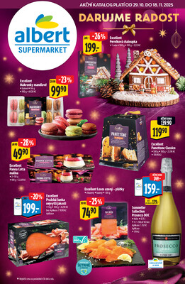 Leták Albert Supermarket Deluxe od 29.10. do 18.11.2025