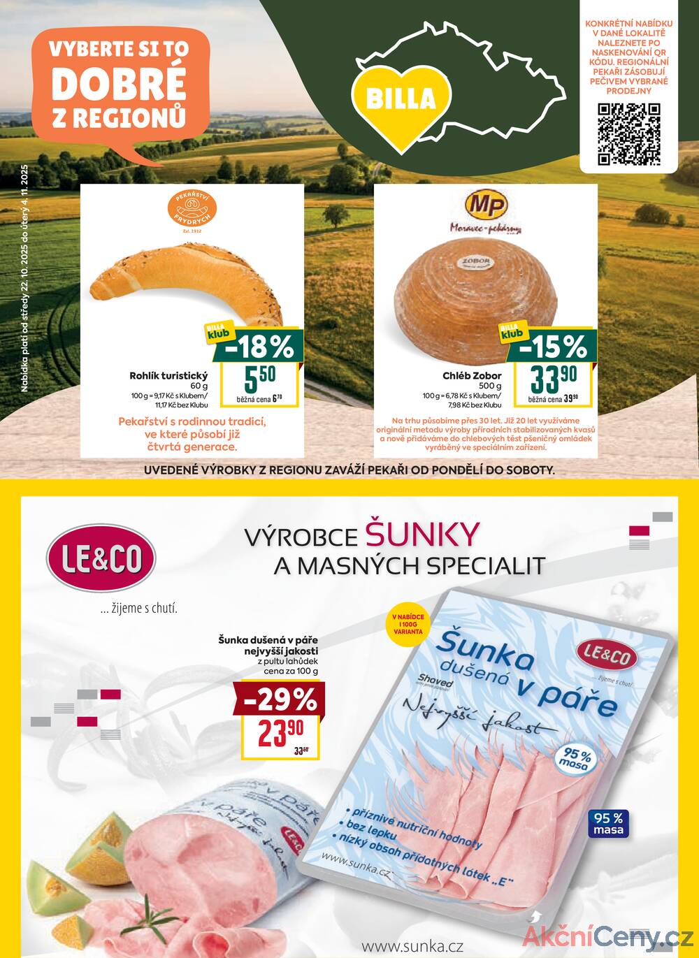 Leták Billa - Billa  od 29.10. do 4.11.2025 - strana 6 Leták Billa - Billa  od 29.10. do 4.11.2025 - strana 6