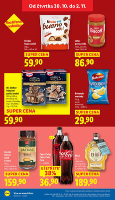 Lidl Čtvrtek od 30.10. do 2.11.2025