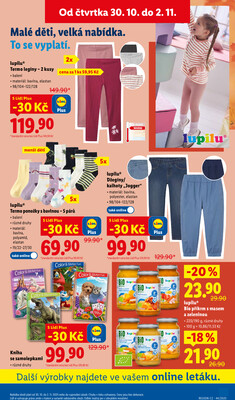 Lidl Čtvrtek od 30.10. do 2.11.2025