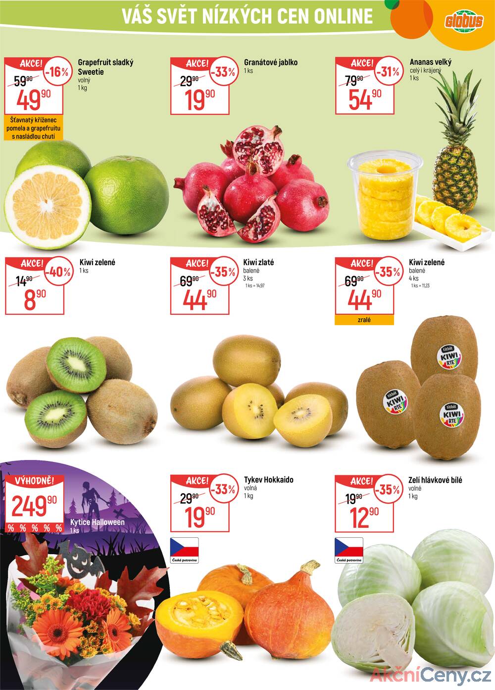 Leták Globus - Akční leták Globus 29.10. - 4.11.2025 - Globus Chomutov - strana 1