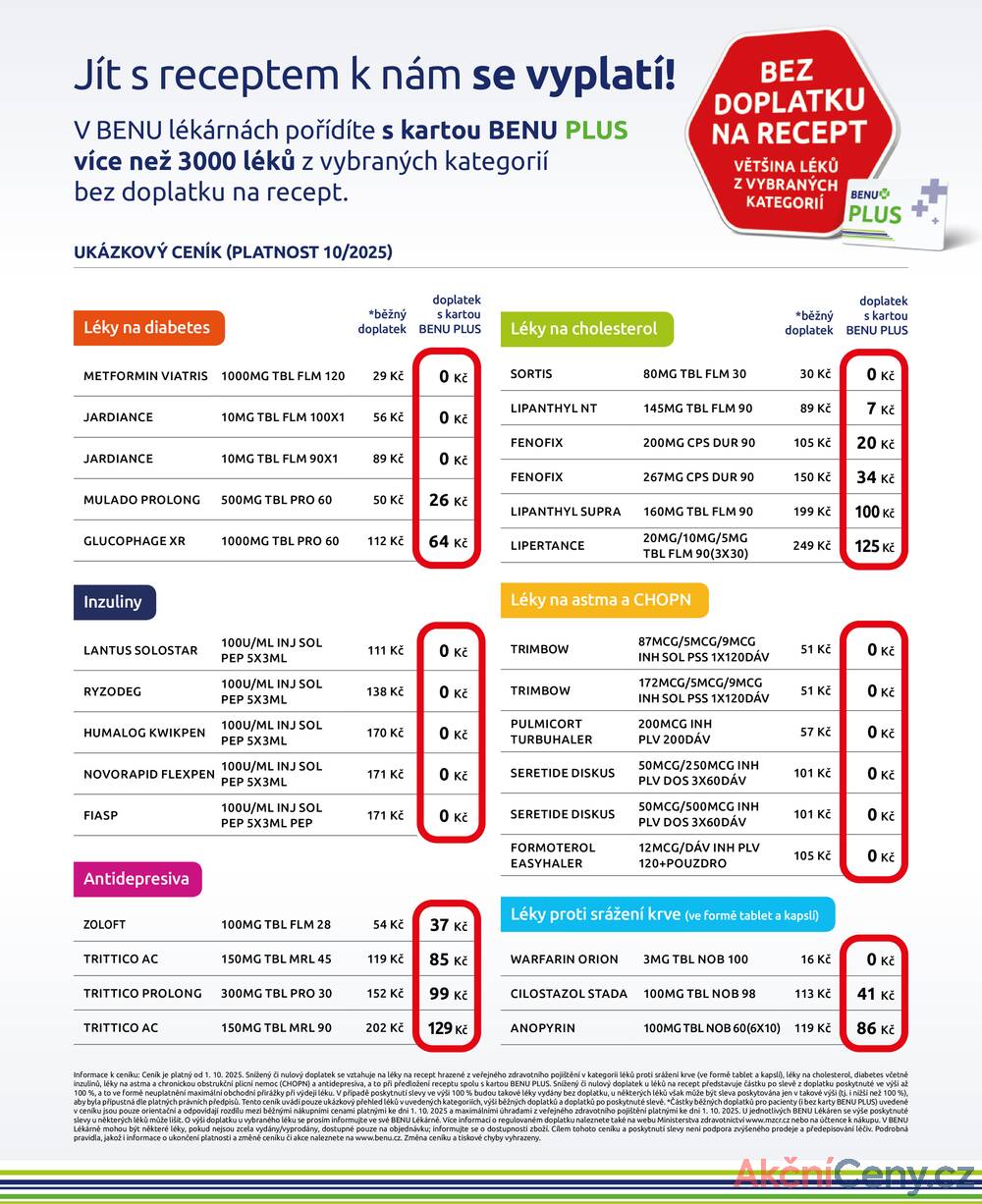 Leták BENU
platný do 30.11.2025 - strana 23
