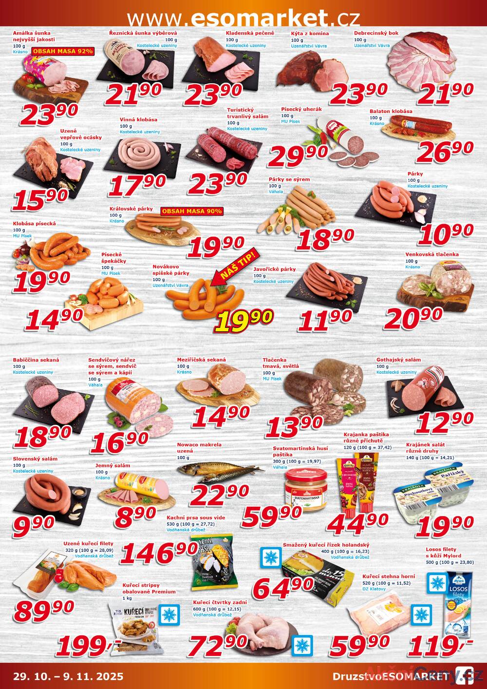 Leták ESO market
platný do 9.11.2025 - strana 2