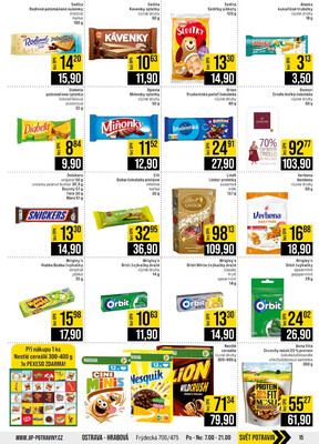 JIP Cash & Carry Brno, Praha, Ostrava, Jilemnice, Pardubice, Ostrava, Karlovy Vary, Olomouc a Zlín od 29.10. do 4.11.2025