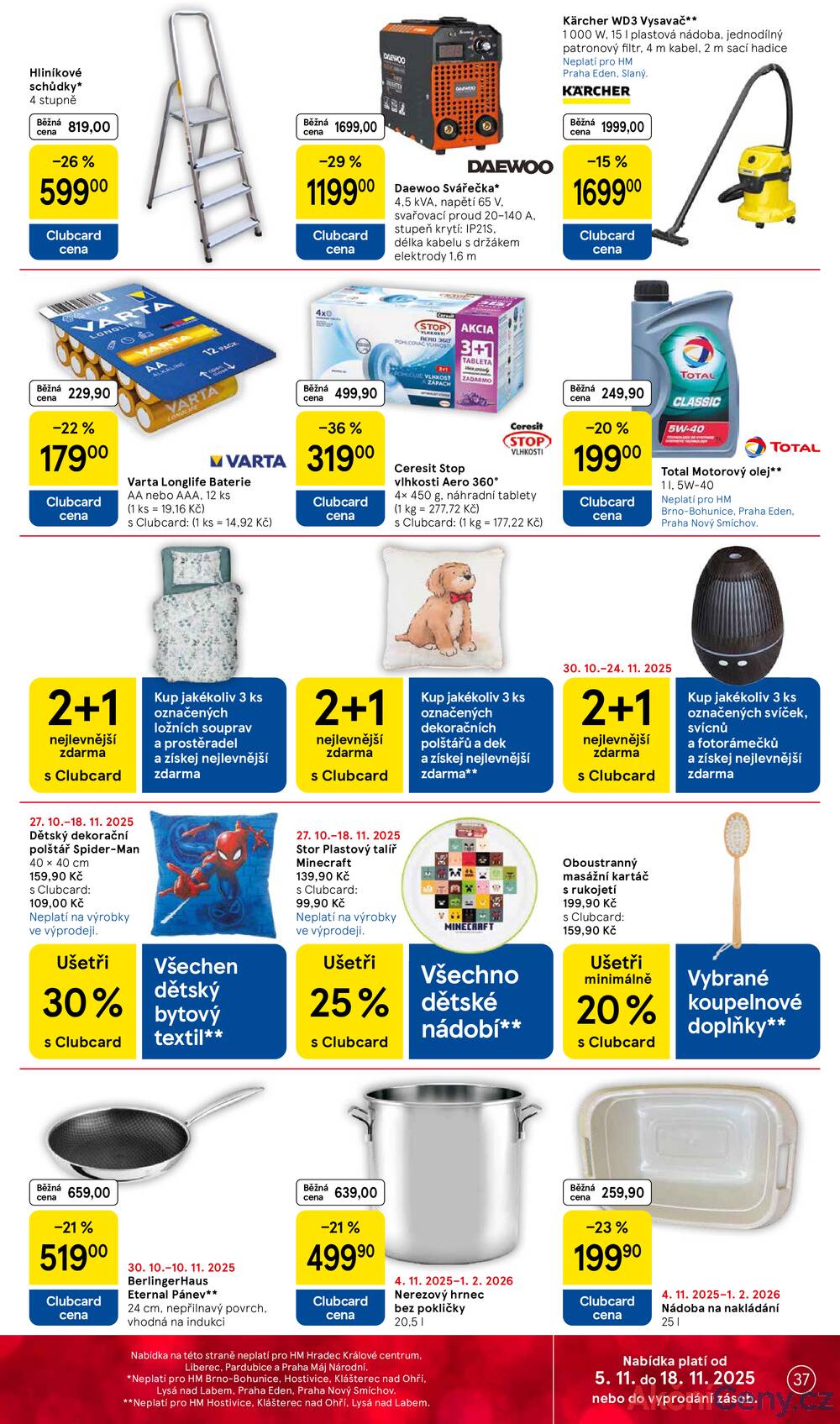 Leták Tesco
platný do 11.11.2025 - strana 37