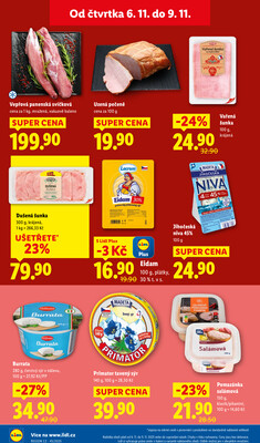 Lidl Čtvrtek od 6.11. do 9.11.2025