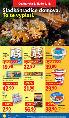 Lidl Čtvrtek od 6.11. do 9.11.2025