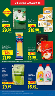 Lidl Čtvrtek od 6.11. do 9.11.2025