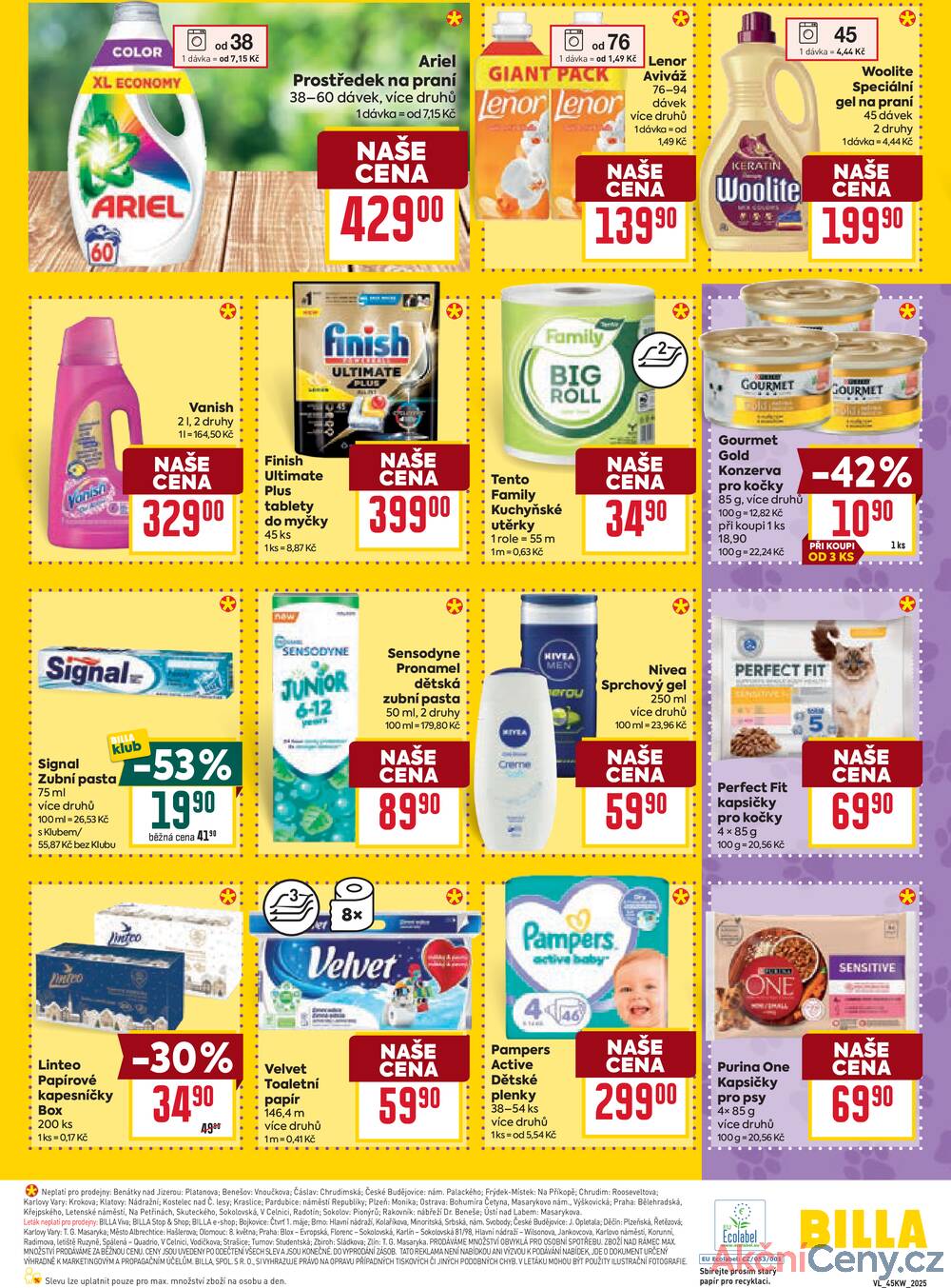 Leták Billa
platný do 11.11.2025 - strana 34