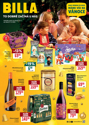 Billa katalog Vánoce II. od 12.11. do 2.12.2025