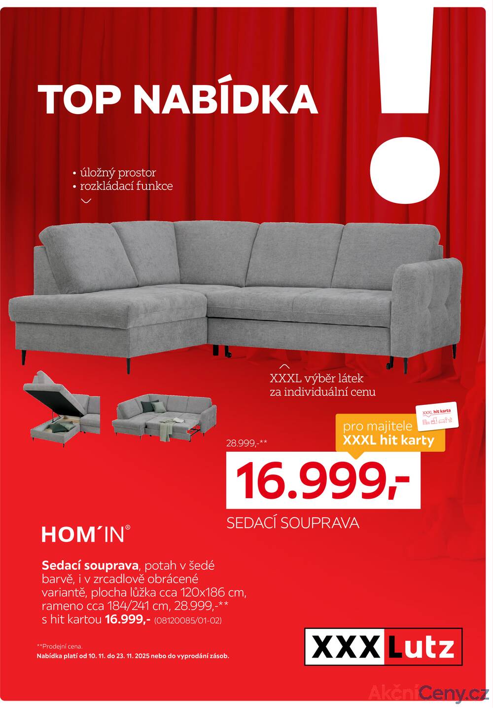 Leták XXXLutz - XXXLutz Top nabídka 10.11. - 23.11. - strana 1