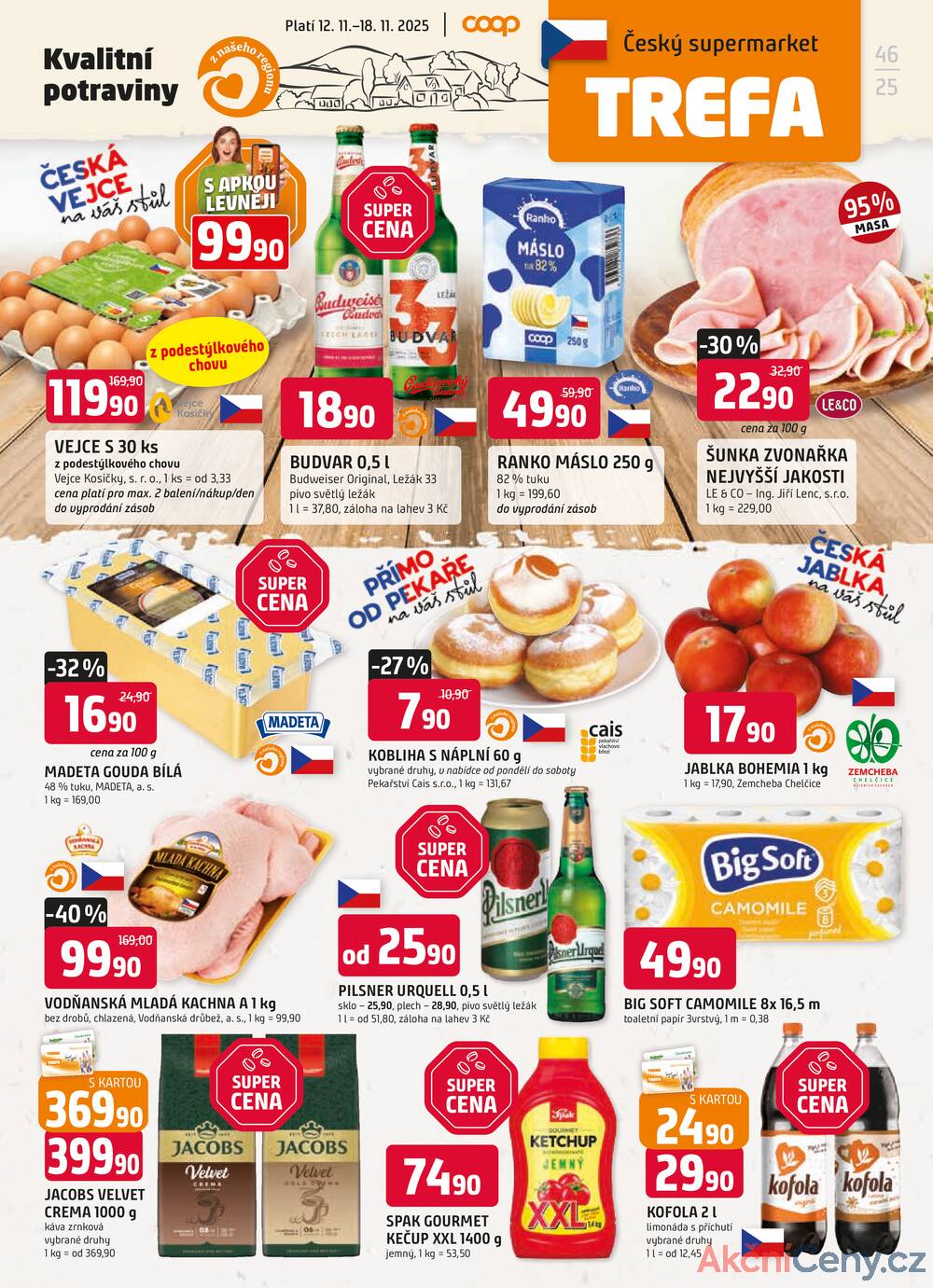 Leták Trefa - Trefa od 12.11. do 18.11.2025 - strana 1 Leták Trefa - Trefa od 12.11. do 18.11.2025 - strana 1