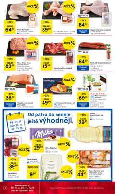 Tesco supermarkety od 19.11. do 25.11.2025