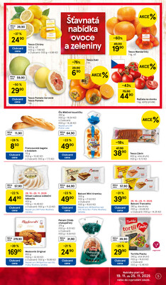 Tesco supermarkety od 19.11. do 25.11.2025