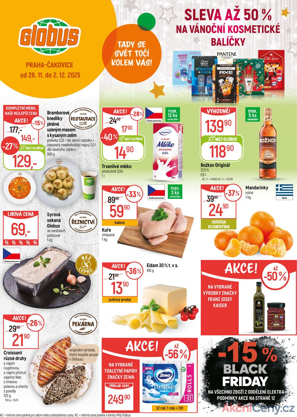 Leták Globus - Akční leták Globus 26.11. - 2.12.2025 - Globus Praha - Čakovice - strana 1 Leták Globus - Akční leták Globus 26.11. - 2.12.2025 - Globus Praha - Čakovice - strana 1