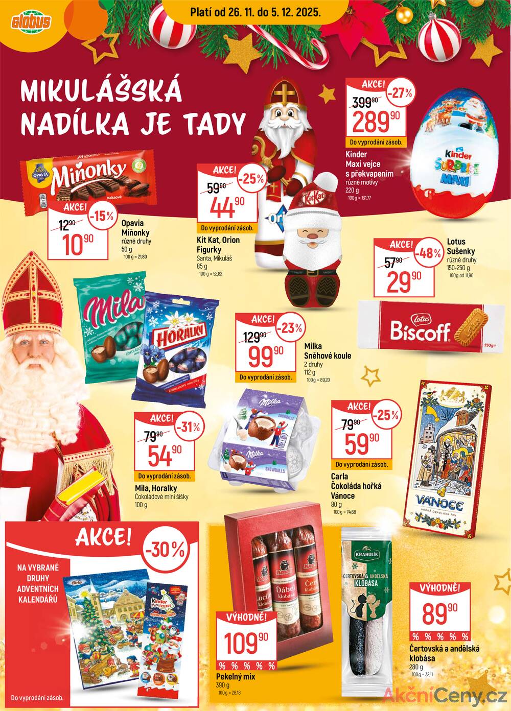 Leták Globus - Akční leták Globus 26.11. - 2.12.2025 - Globus Praha - Zličín - strana 16