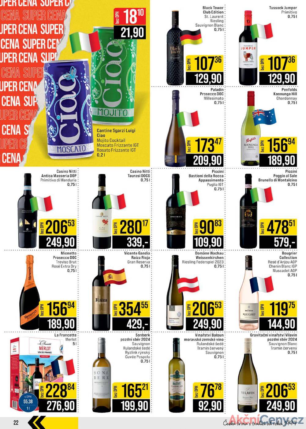 Leták JIP - JIP Cash & Carry Brno, Praha, Ostrava, Jilemnice, Pardubice, Ostrava, Karlovy Vary, Olomouc a Zlín od 26.11. do 2.12.2025 - strana 22