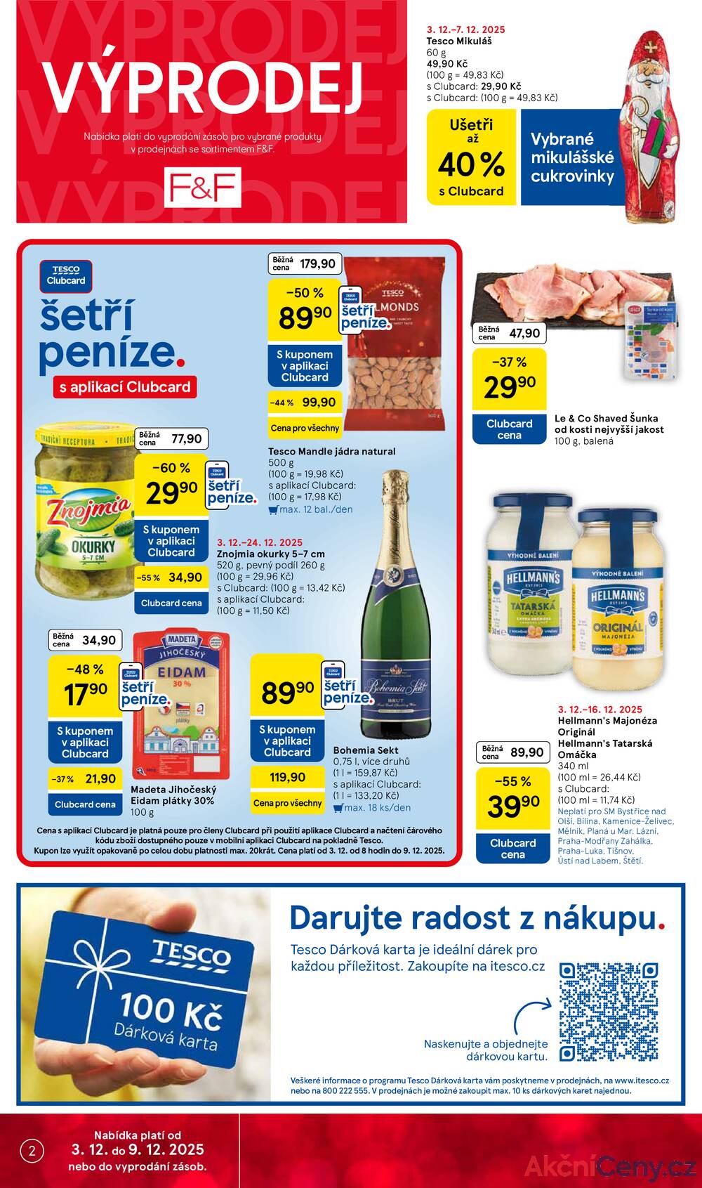 Leták Tesco - Tesco supermarkety od 3.12. do 9.12.2025 - strana 2