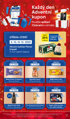 Tesco supermarkety od 3.12. do 9.12.2025