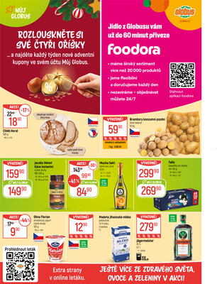 Akční leták Globus 3.12. - 9.12.2025 - Globus Praha - Centrum Černý Most