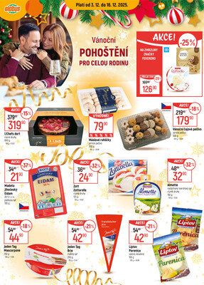 Akční leták Globus 3.12. - 9.12.2025 - Globus Praha - Centrum Černý Most