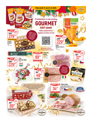 Akční leták Globus 3.12. - 9.12.2025 - Globus Praha - Centrum Černý Most