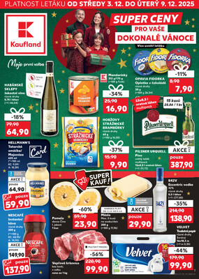 Leták Kaufland 3.12. - 9.12. - Kaufland - Frýdek Místek
