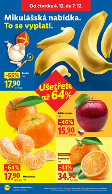 Lidl Čtvrtek od 4.12. do 7.12.2025