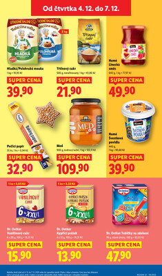 Lidl Čtvrtek od 4.12. do 7.12.2025