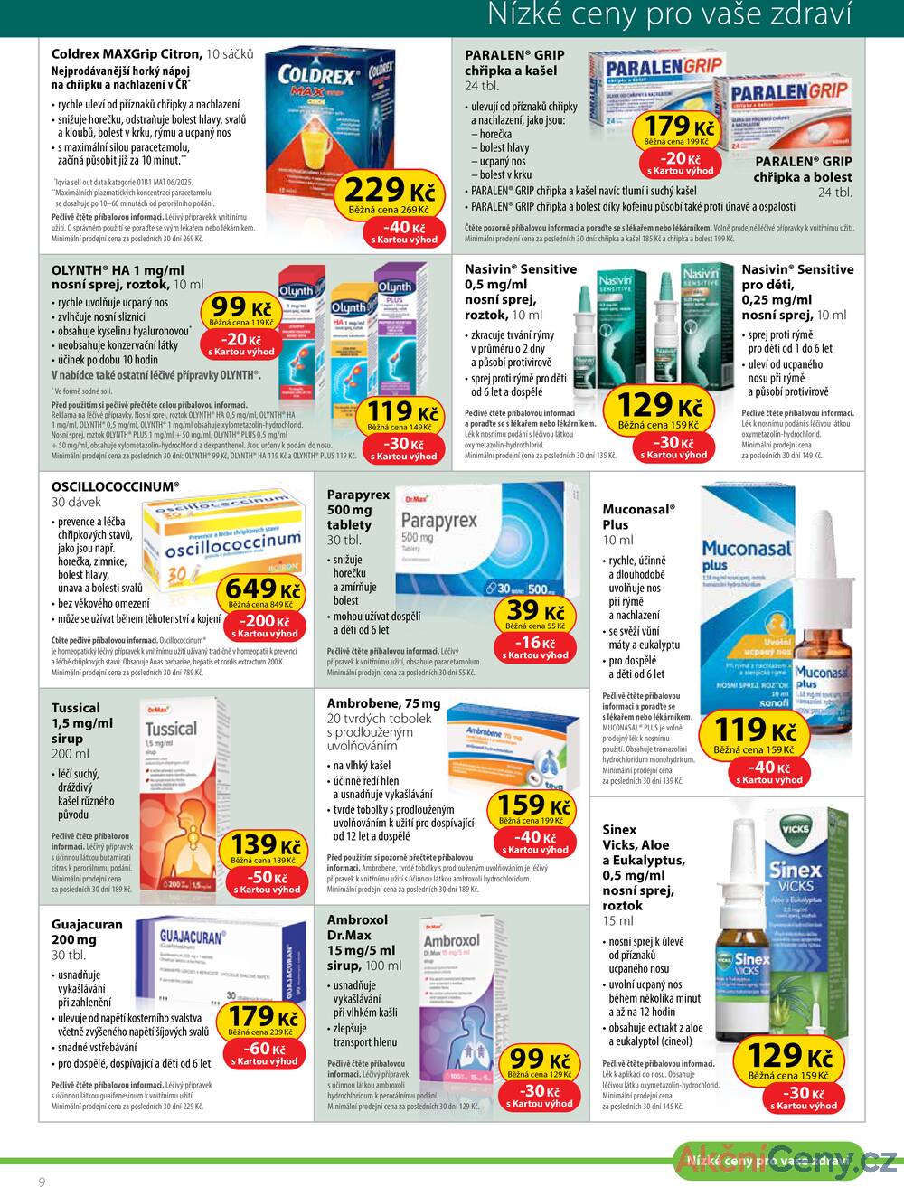 Leták Dr.Max - Dr.Max od 1.12. do 31.12.2025 - strana 9