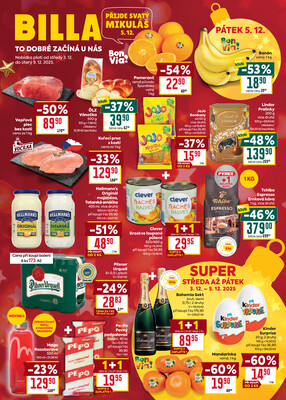 Billa  od 3.12. do 9.12.2025