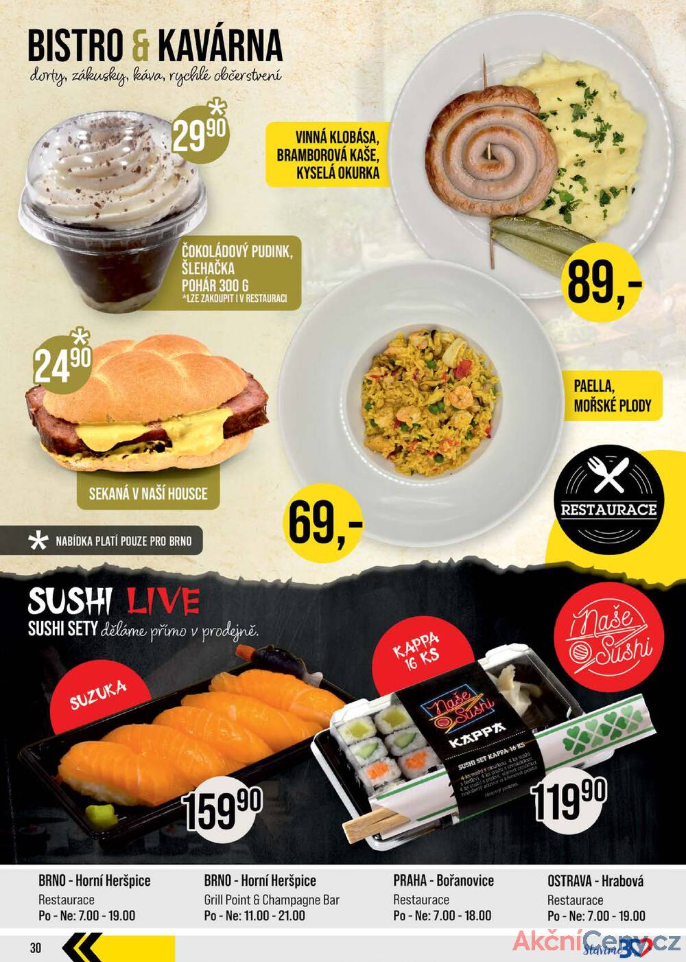 Leták JIP - JIP Cash & Carry Brno, Praha, Ostrava, Jilemnice, Pardubice, Ostrava, Karlovy Vary, Olomouc a Zlín od 3.12. do 9.12.2025 - strana 30