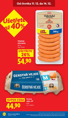 Lidl Čtvrtek od 11.12. do 14.12.2025