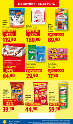 Lidl Čtvrtek od 11.12. do 14.12.2025