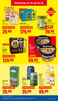 Lidl Čtvrtek od 11.12. do 14.12.2025