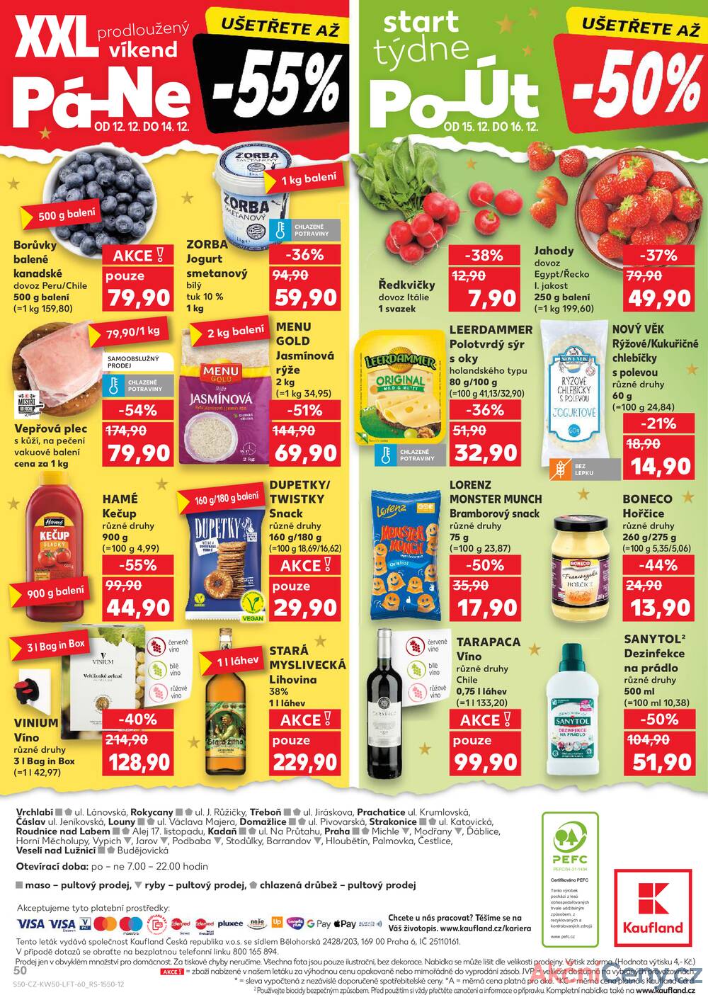 Leták Kaufland - Kaufland 10.12. - 16.12. - Kaufland - Praha - Hloubětín - strana 50 Leták Kaufland - Kaufland 10.12. - 16.12. - Kaufland - Praha - Hloubětín - strana 50