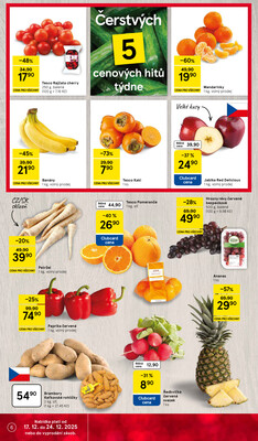 Tesco malé hypermarkety od 17.12. do 24.12.2025