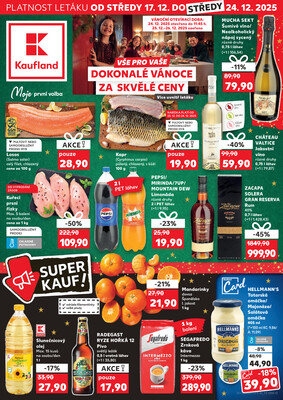 Leták Kaufland 17.12. - 24.12. - Kaufland - Chomutov - Otvice