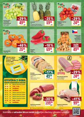 Billa malý leták od 17.12. do 24.12.2025
