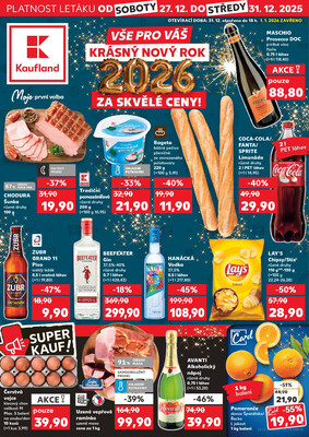 Leták Kaufland 27.12. - 31.12. - Kaufland - Teplice