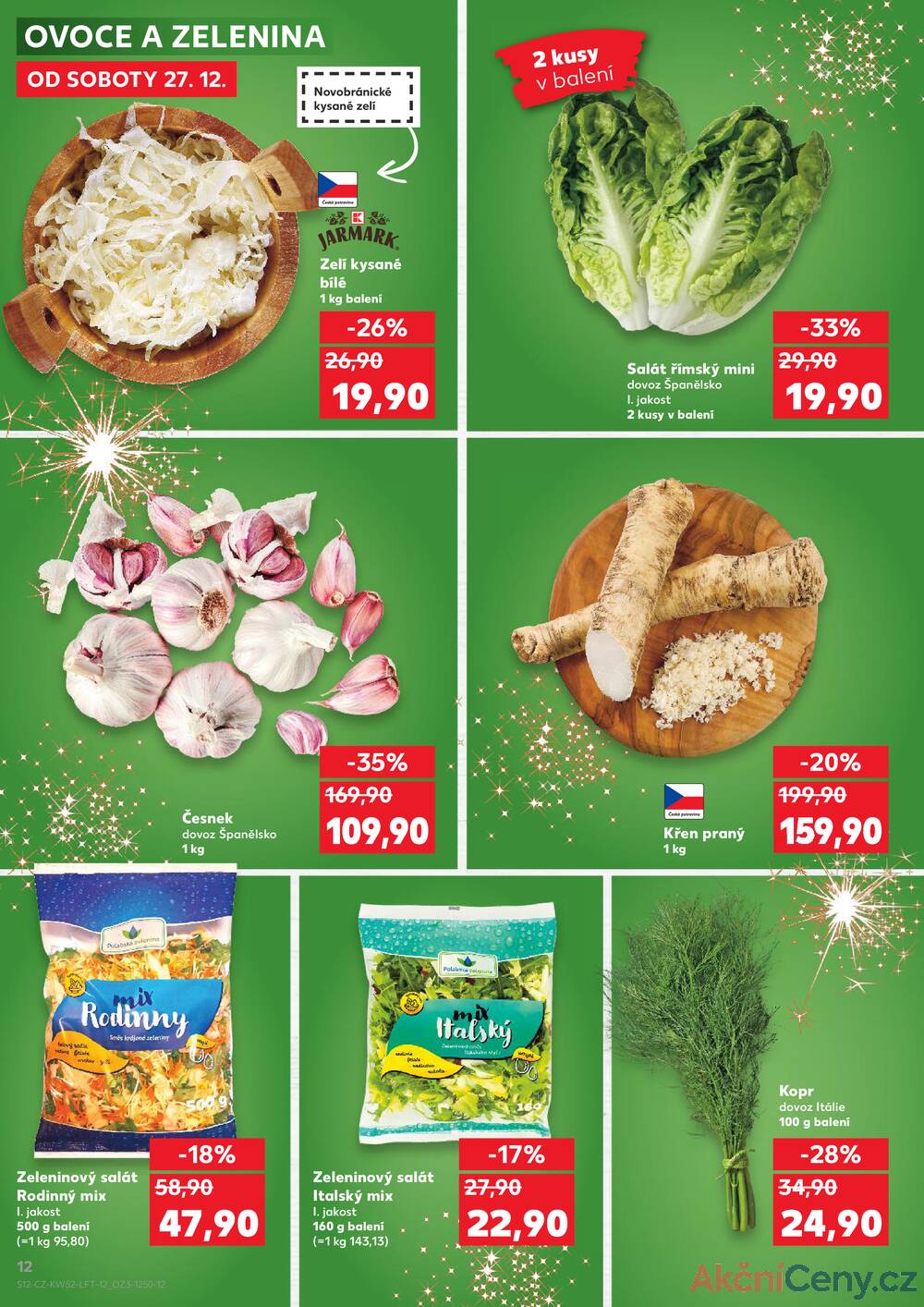 Leták Kaufland - Kaufland 27.12. - 31.12. - Kaufland - Chomutov - Otvice - strana 12